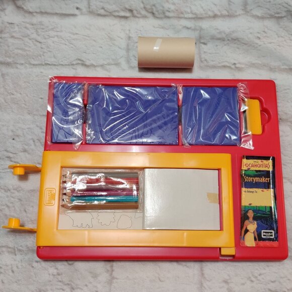 Disney Pocahontas Storymaker 1995 RoseArt Vintage Creative Activity Drawing Set - Picture 3 of 10